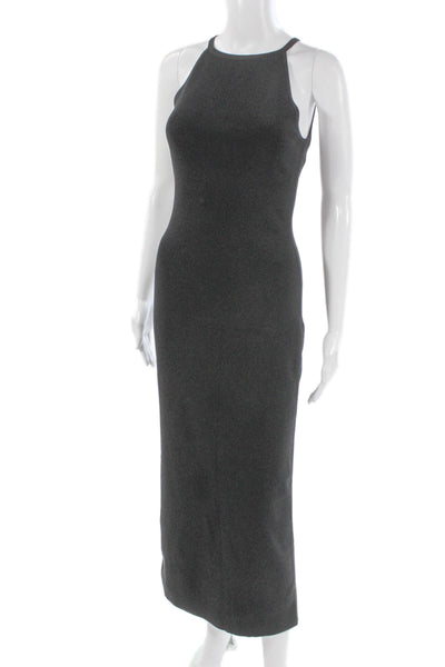 COS Womens Midi Dress Gray Sleeveless Round Neck Long Size XS