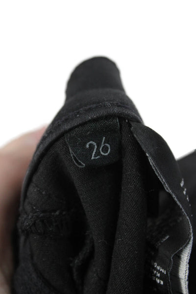 J Brand Womens Skinny Jeans Black Mid Rise 27in Lyocell Size 26
