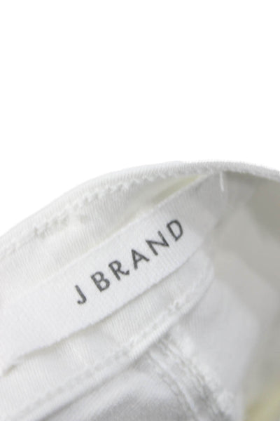 J Brand Women Skinny Jeans White Mid Rise Cotton Size 26
