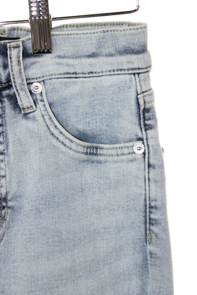 Veronica Beard Teens Skinny Distressed Blue Jeans Size 25