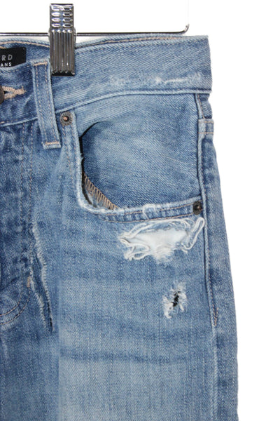 Veronica Beard Women Blue High Rise Straight Jeans Size 25