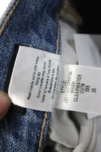 Veronica Beard Women Blue High Rise Straight Jeans Size 25