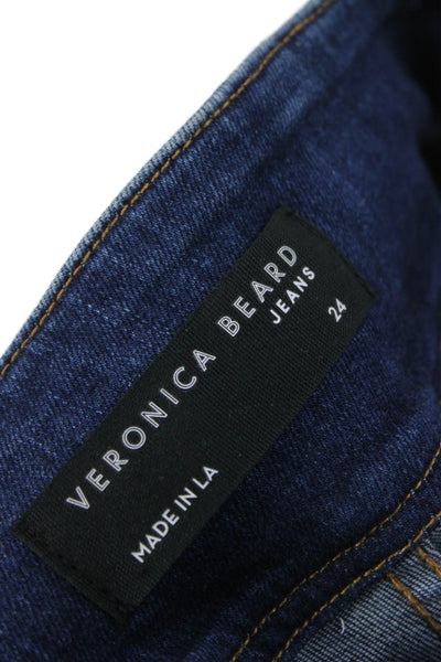 Veronica Beard Womens Skinny Jeans Blue Cotton High Rise Inseam 26 Size 24