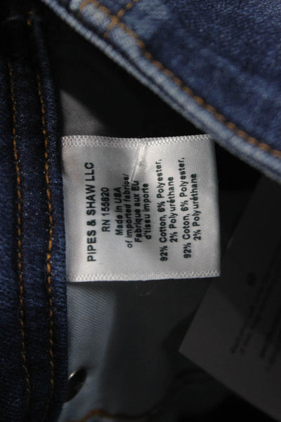 Veronica Beard Womens Skinny Jeans Blue Cotton High Rise Inseam 26 Size 24