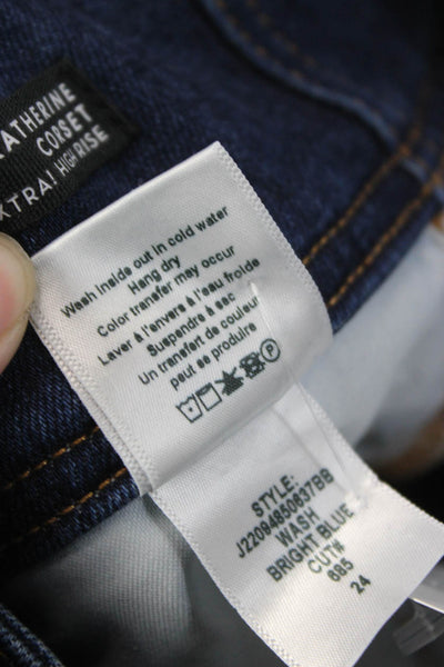 Veronica Beard Womens Skinny Jeans Blue Cotton High Rise Inseam 26 Size 24