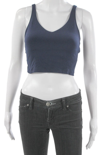 Lululemon Womens Pullover Sports Bra Navy Blue Size 4