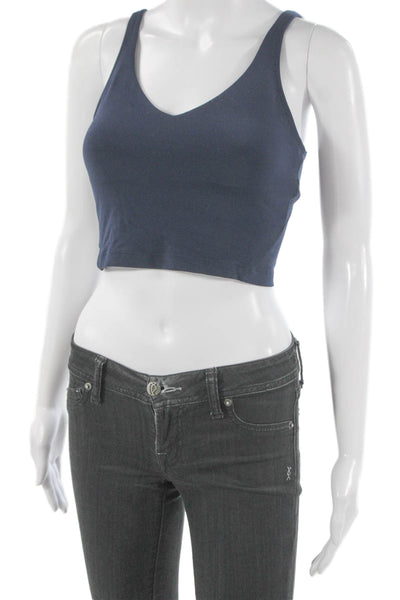 Lululemon Womens Pullover Sports Bra Navy Blue Size 4