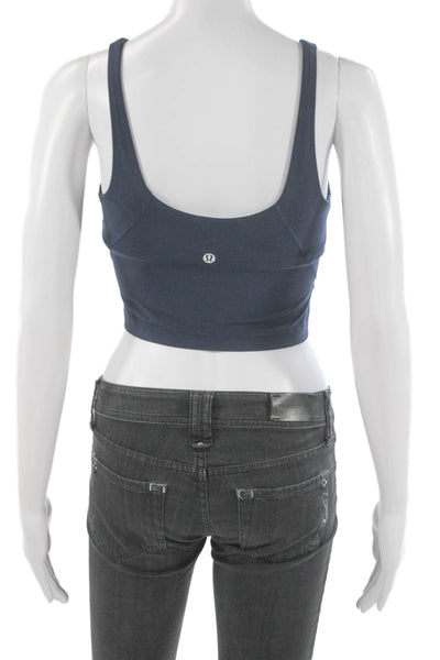 Lululemon Womens Pullover Sports Bra Navy Blue Size 4