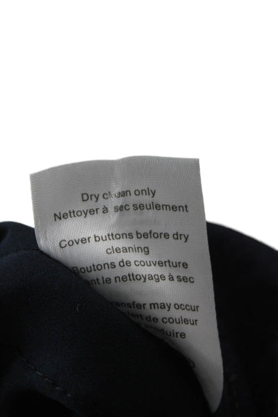 Veronica Beard Women Dress Pants Blue Mid Rise Button Size 10