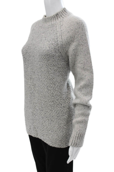 Vince Womens Wool Pullover High Neck Long Sleeve Gray Size M