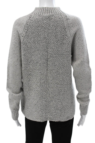 Vince Womens Wool Pullover High Neck Long Sleeve Gray Size M