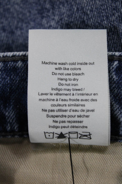 Rag & Bone Womens Denim Pencil Midi Skirt Blue Cotton Button Size 29