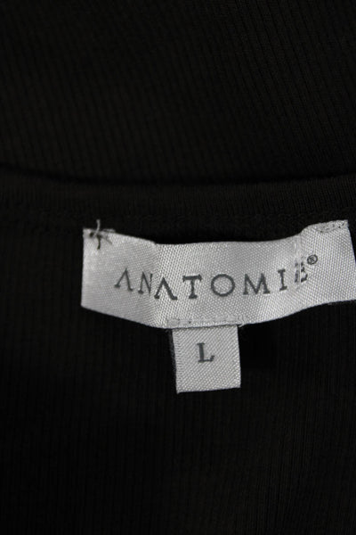 Anatomie Women Brown Scoop Neck Pima Cotton Blend Tank Top Sleeveless Size L