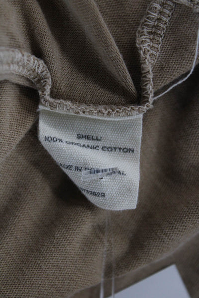 Tularosa Womens Basic Tee Beige Organic Cotton Short Sleeve Size S