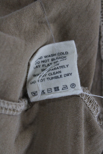 Tularosa Womens Basic Tee Beige Organic Cotton Short Sleeve Size S