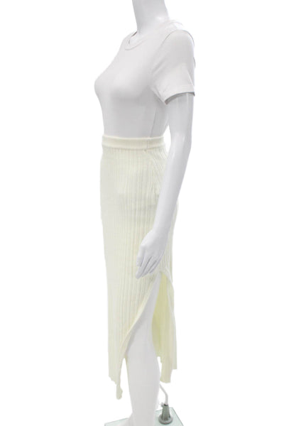 Camila Coelho Womens White Polyester Long Straight Pencil Skirt Size S