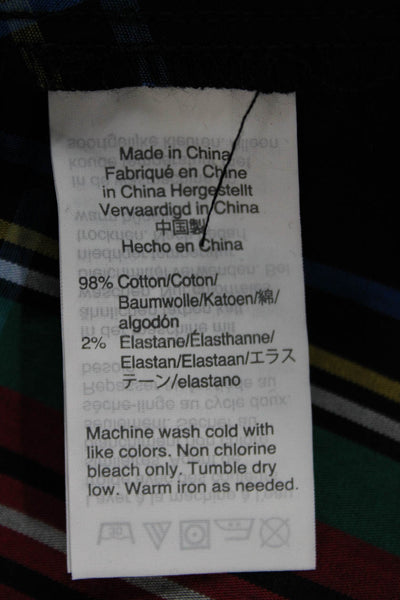 J Crew Womens Wrap Plaid Skirt Tie Waist Multicolor Cotton Blend Size 4