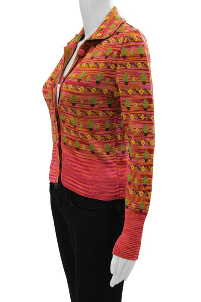 Zara Womens Basic Button-Up Viscose Floral Longsleeve Multicolor Size S