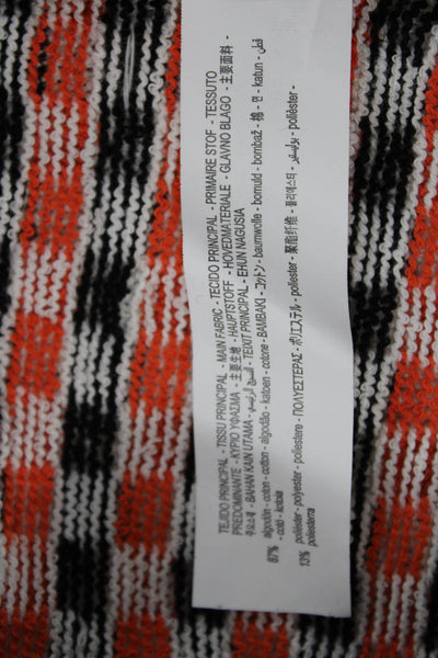 Zara Unisex Adults Sweater Vest Multicolor Checkerboard Cotton V-Neck Size M