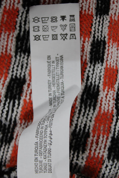 Zara Unisex Adults Sweater Vest Multicolor Checkerboard Cotton V-Neck Size M
