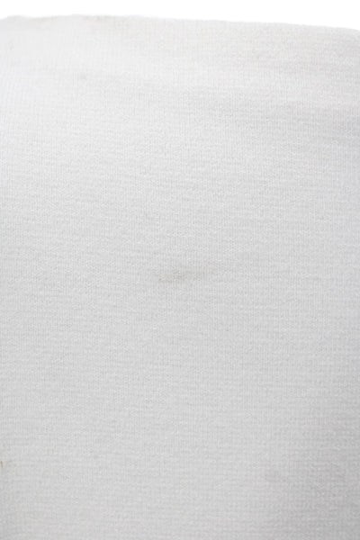 The Row Womens White Knit Boat Neck Pullover Sweater 3/4 Sleeve Size XS