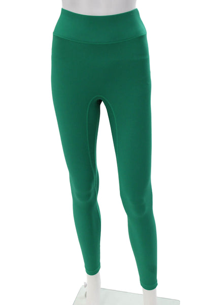 All Access Womens Compression Leggings Green Nylon Solid Sports Size XS