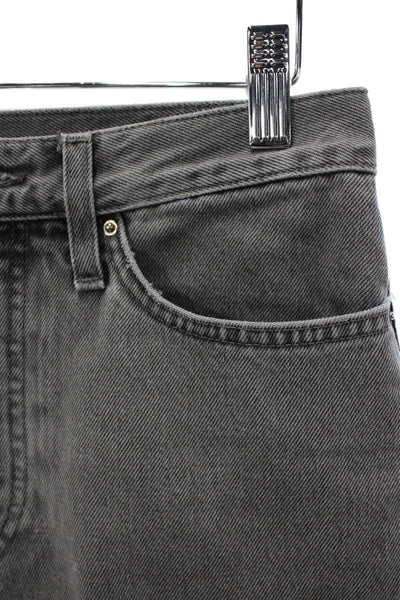 Toteme Womens Straight Gray High Rise Cotton Jeans Inseam 30 Size 24