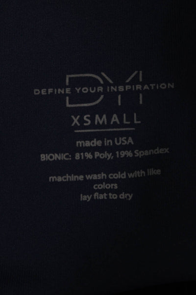 Define Your Inspiration Womens Biker Shorts Blue Size XS