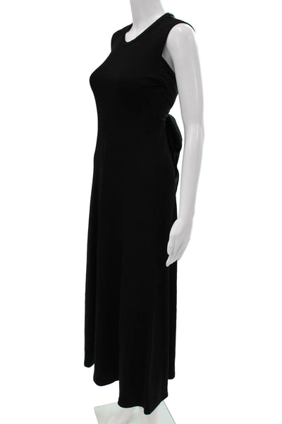 Sandro Women Black Midi Dress Viscose Size 36