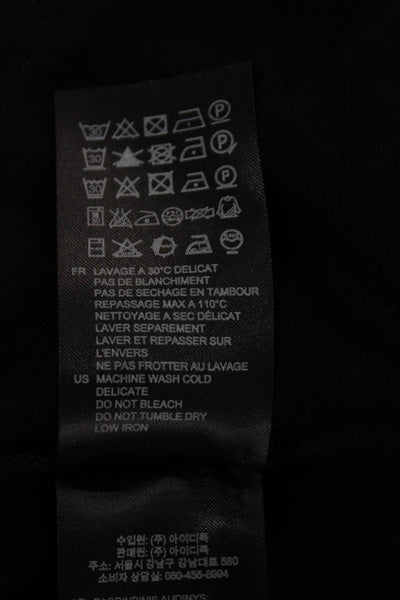 Sandro Women Black Midi Dress Viscose Size 36