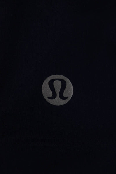 Lululemon Womens Basic Athletic Crew Neck Tee Blue Nylon Short Sleeve Size 4