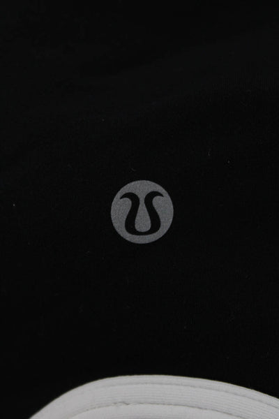 Lululemon Womens Cropped Tank Black Scoop Neck Sleeveless Polyester Size 4