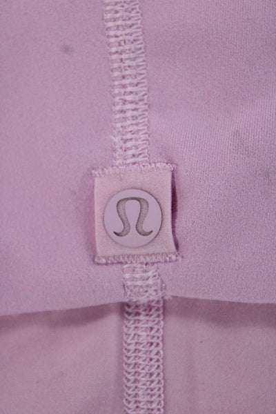Lululemon Women Cropped Tank Pink Scoop Neck Sleeveless Size 4
