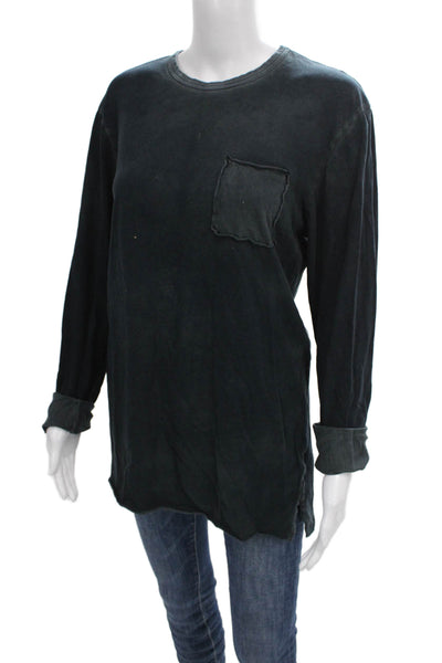 Cotton Citizen Women Tunic Gray Crew Neck Long Sleeve Supima Cotton Size M