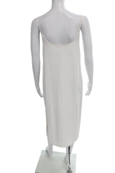 Everlane Womens A-Line Dress Ivory Triacetate Scoop Neck Sleeveless Size 0