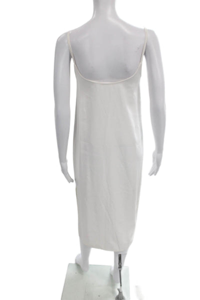 Everlane Womens A-Line Dress Ivory Triacetate Scoop Neck Sleeveless Size 0