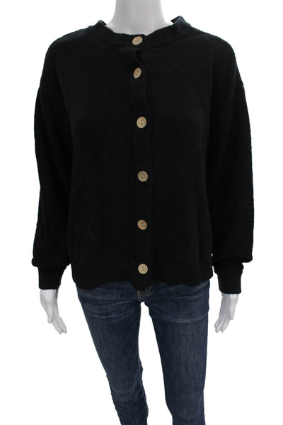 FP Beach Womens Cardigan Long Sleeve Black Petites Size XS