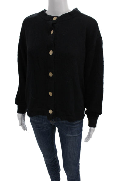 FP Beach Womens Cardigan Long Sleeve Black Petites Size XS