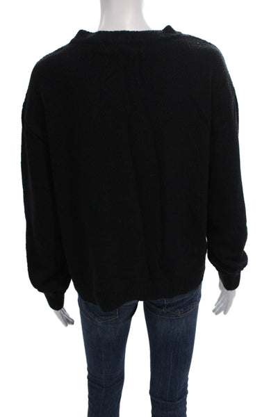 FP Beach Womens Cardigan Long Sleeve Black Petites Size XS