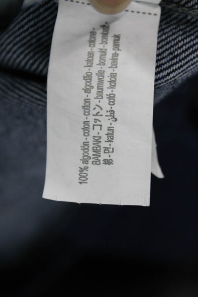 Zara Womens Basic Denim Cotton Short Sleeve Jacket Size S