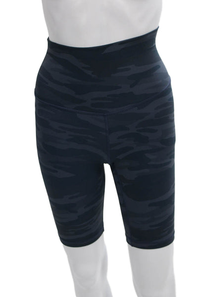 Define Your Inspiration Women Biker Shorts Blue Camo Pull On Size XS