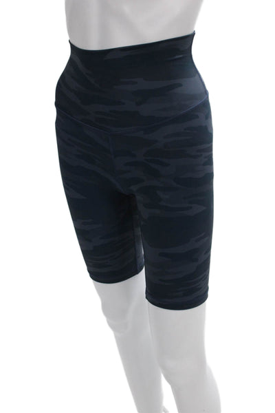 Define Your Inspiration Women Biker Shorts Blue Camo Pull On Size XS
