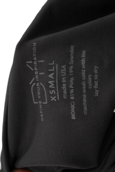 Define Your Inspiration Womens Biker Shorts Black Stretch Size XS