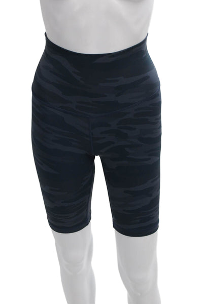 Define Your Inspiration Womens Biker Camo Blue Shorts Size XS