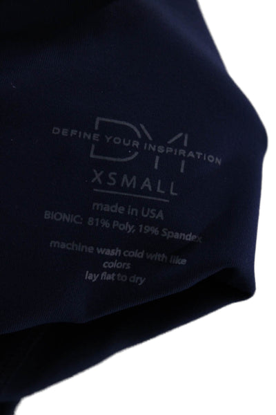 Define Your Inspiration Women Biker Shorts Blue Polyester Size XS