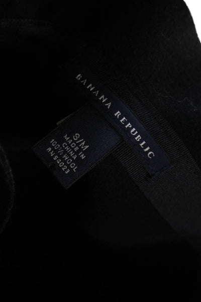 Banana Republic Women's Bow Embellish Felt Bucket Hat Black Size S/M