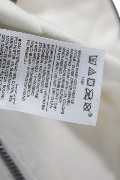 Athleta Unisex Adults Ivory Argyle Pullover Sweatshirt Size M