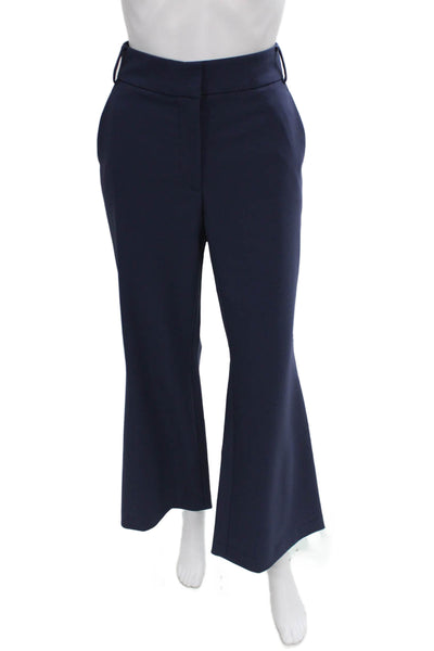 Toccin Women Dress Pants Blue Polyester Zip Solid Size 2