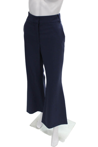 Toccin Women Dress Pants Blue Polyester Zip Solid Size 2