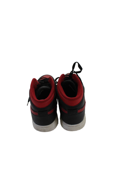 Nike Boys Leather Two-Toned High Top Sneakers Red Size 6Y